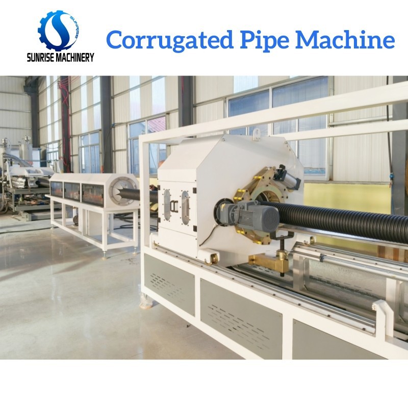 52 100-300mm HDPE Double Wall Corrugated DWC Pipe Extrusion Machine